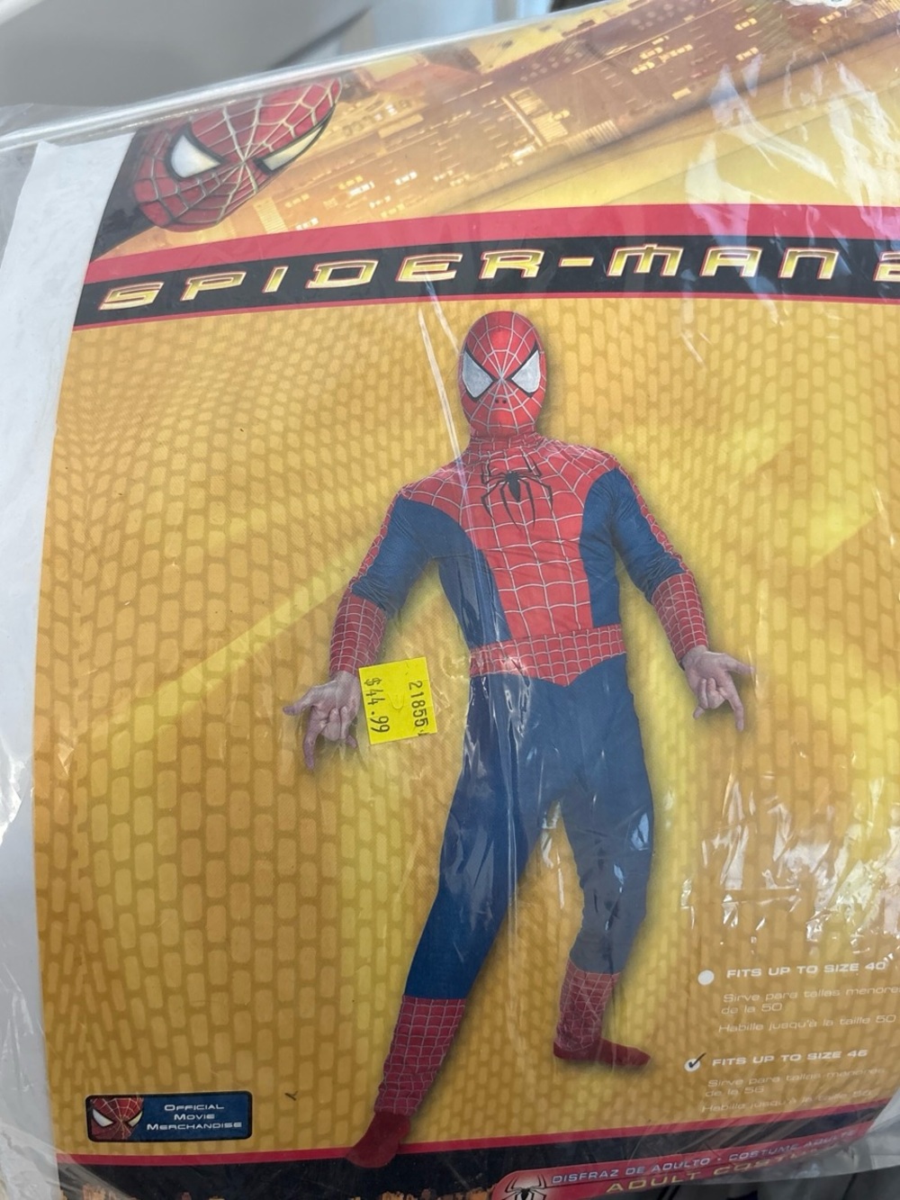 Spiderman Men's Halloween Superhero Costume - Red & Blue
